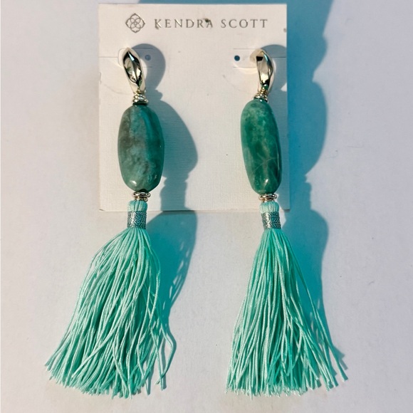 Kendra Scott Jewelry - Kendra Scott Aqua Tassel Earrings